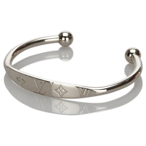 louis vuitton silver bangle|louis vuitton bangle charms.